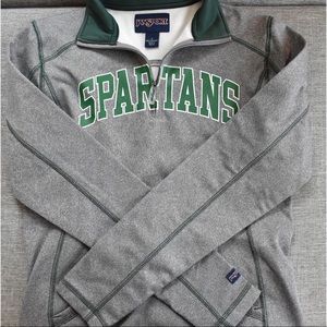 Michigan State Spartans MSU quarter zip sweatshirt